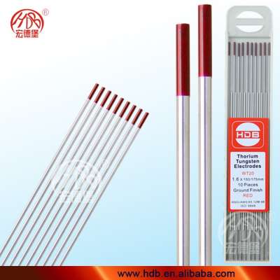 wt20 red tungsten thoriated tungsten electrode sizes